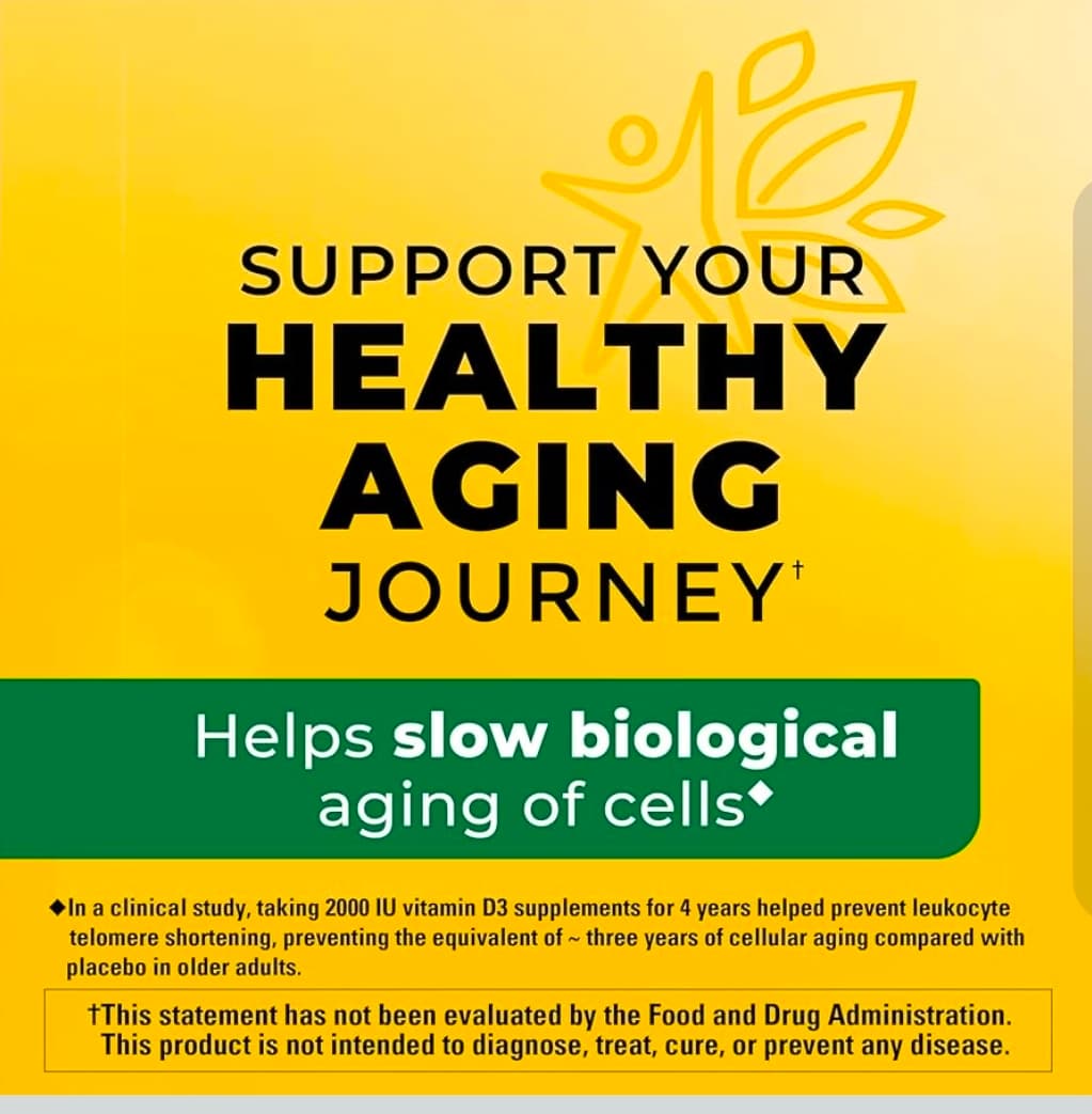 Nature Made Vitamin D3 2000 IU 90 Softgels - Thumbnail 3