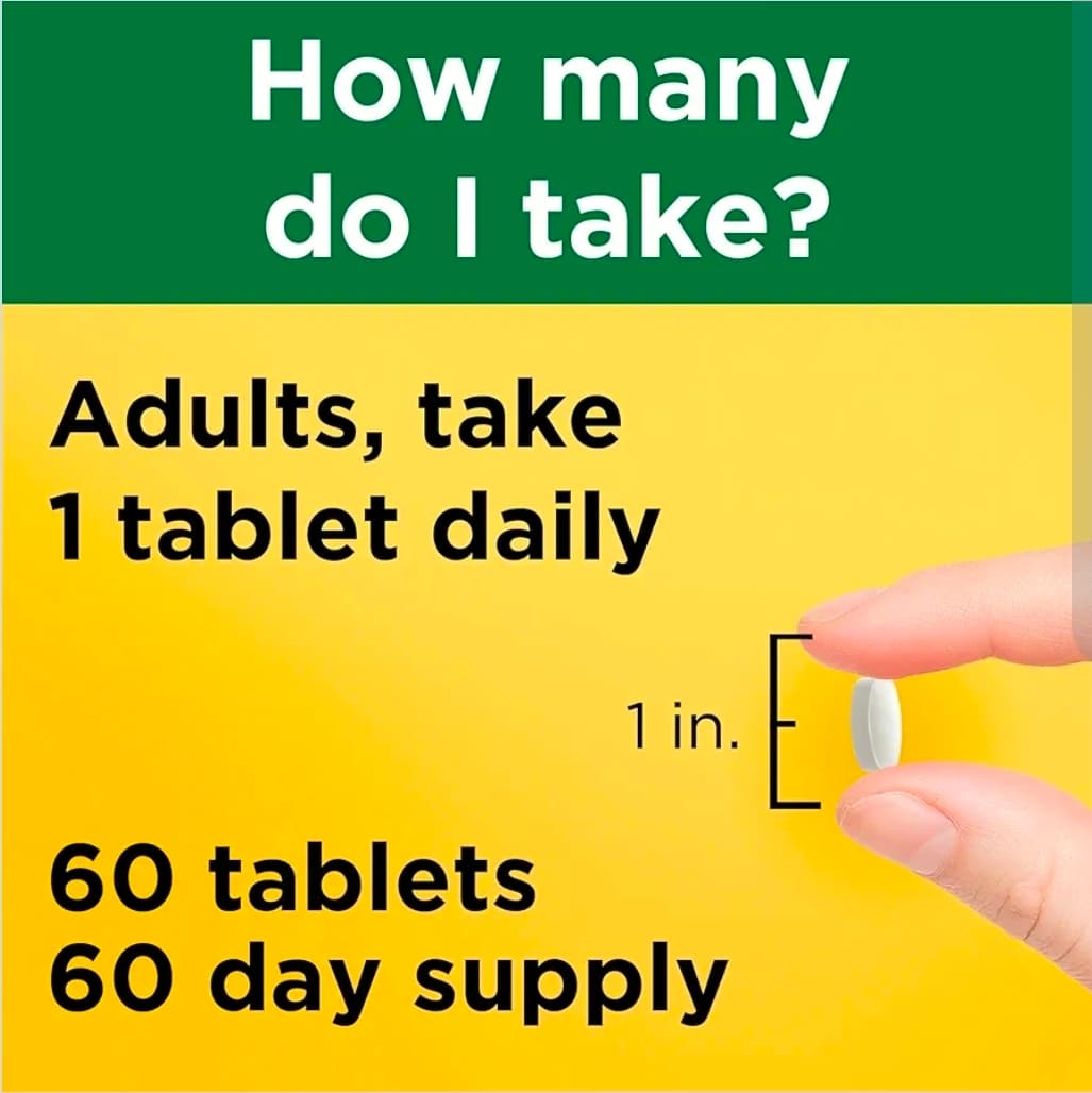 Nature Made L-Lysine 1000 mg Tablets, 60 Count - Thumbnail 4