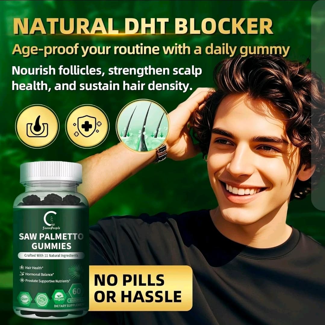 GreenPeople Saw Palmetto Gummies 60 Count Vegan Supplement - Thumbnail 8