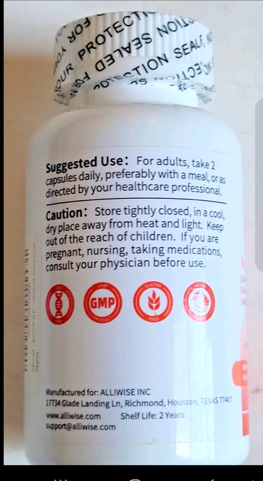 Alliwise NAD+ Nicotinamide Riboside Supplement 90 Capsules - Thumbnail 3