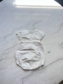 Indigo Sky Romper 6M Embroidered Floral Design - Thumbnail 3