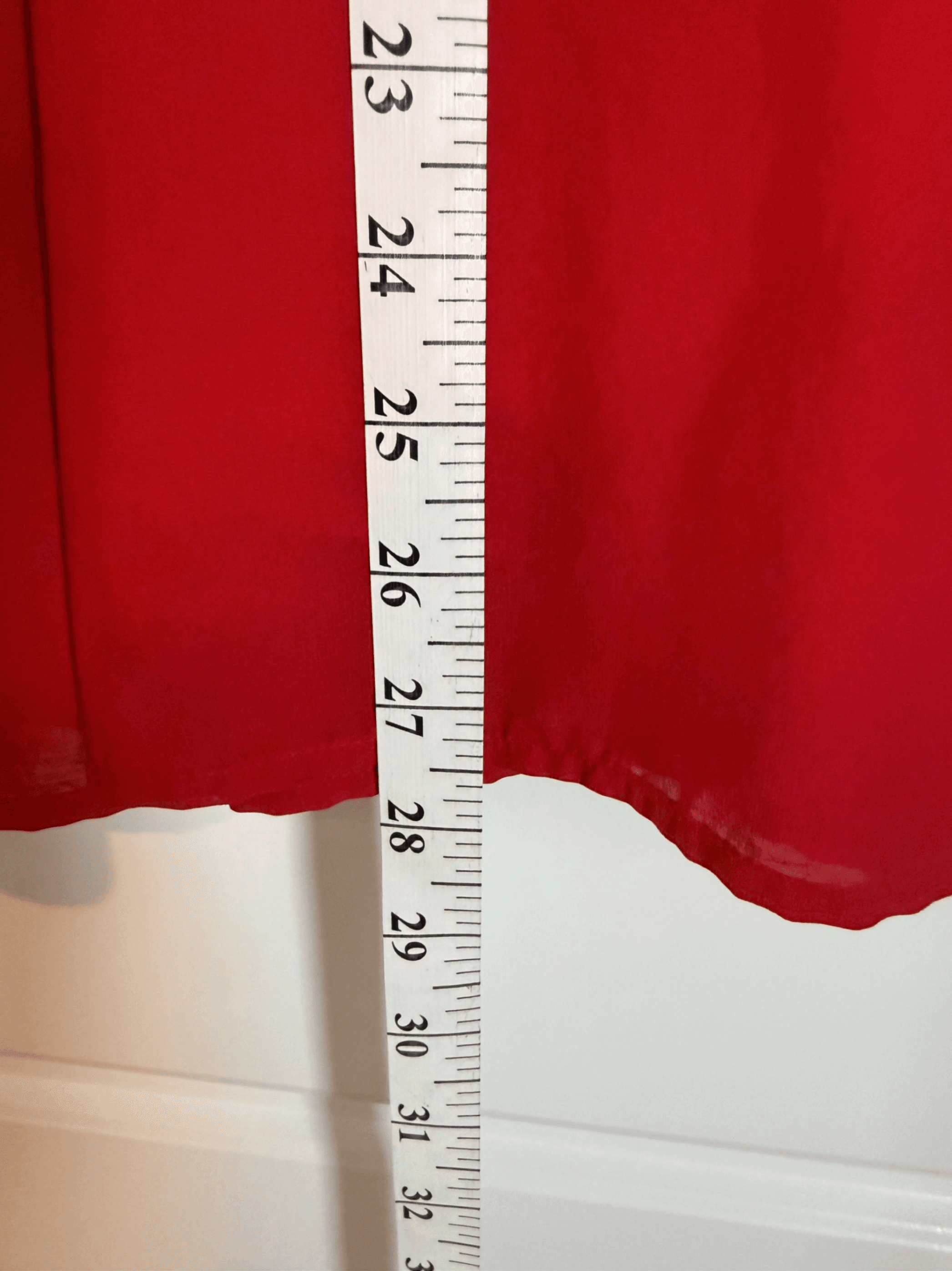 DKNYC Red Pleated Skirt Size 8 - Thumbnail 4