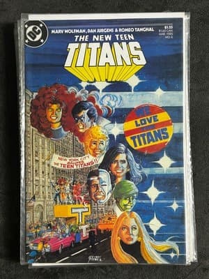 DC The New Teen Titans Comic Lot 6 Issues 4-9 1985 Marv Wolfman George Perez - Thumbnail 4