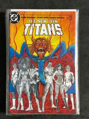 DC The New Teen Titans Comic Lot 6 Issues 4-9 1985 Marv Wolfman George Perez - Thumbnail 2
