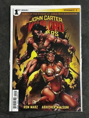 John Carter Warlord of Mars Comic Lot Dynamite #1 Sketch Variant & #8 40-Page - Thumbnail 5