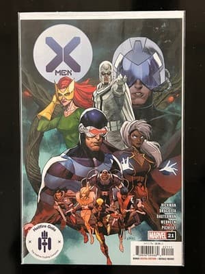 Marvel X-Men #21 Hellfire Gala Sticker Cover Hickman Dragotta Dauterman Comic - Image 1