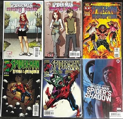 Marvel Spider-Man Comic Lot 6 Issues Mary Jane Redemption Green Goblin Revenge - Image 1