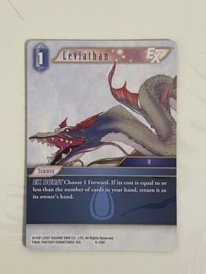 Final Fantasy TCG Leviathan EX Final Fantasy IV 5-139C Summon Water Card EXBurst - Image 1