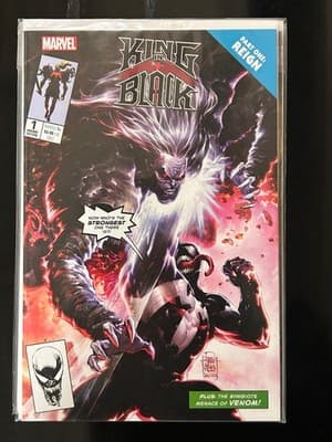 Marvel King in Black #1 Comic Variant Dec Bagged Venom Cover Part One Reign T+ - Image 1