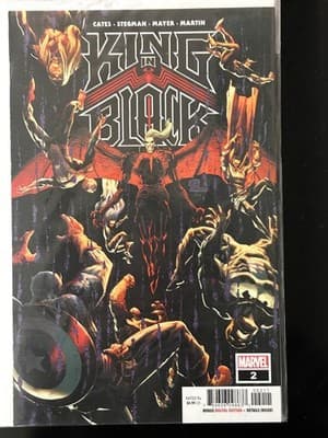 Marvel King In Black #2 Comic Book Rated T+ Captain America Action Variant Cover - Image 1