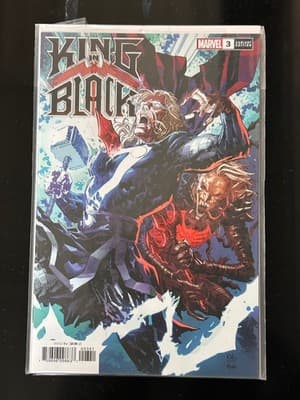 Marvel King in Black #3 Variant Edition 2020 Comic Book Bagged Backing Board Art - Image 1