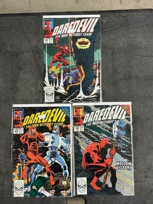 Marvel Daredevil Comic Book Lot 3 #274 #275 #276 The Man Without Fear Set 1989 - Image 1