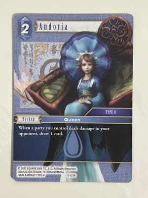 Final Fantasy TCG Andoria 5-121R Queen Backup Type-0 Rare 2011 Non-Foil - Image 1