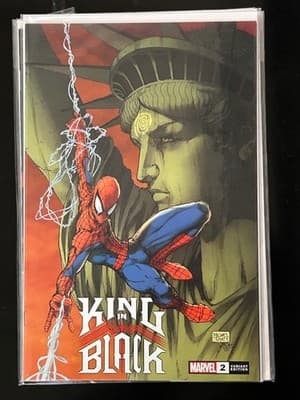 Marvel King in Black #2 Variant Edition Spider-Man Cover Michael Turner Art - Image 1