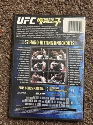 UFC DVDs Lot Ultimate Knockouts 7 Ultimate Submissions Volume 2 3 Disc Set - Thumbnail 4