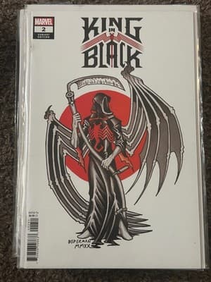 Marvel King in Black Comic #2 Variant Edition Bagged Boarded T+ White Cover - Image 1