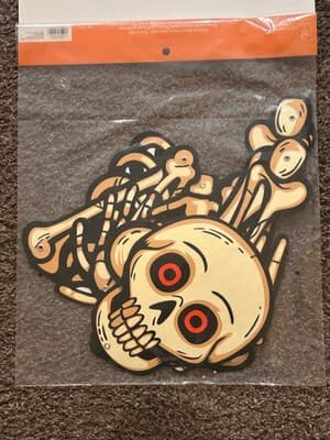 Hyde and Eek Boutique Paper Skeleton Halloween Decoration 50 in Hanging New - Thumbnail 2