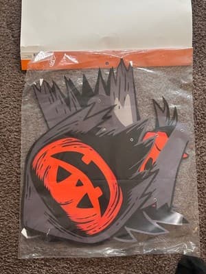 Hyde and EEK Boutique Paper Lewis The Pumpkin Ghoul Halloween Door Decor 50in - Thumbnail 3