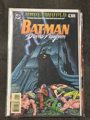 DC Comics Batman Devils Asylum 1 Underworld Unleashed 1995 Comic Book Bagged - Image 1