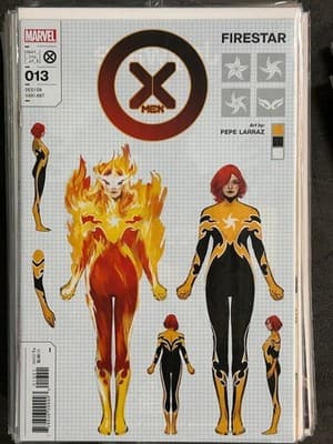 Marvel X-Men Firestar Variant Cover Comic Issue 13 Pepe Larraz Bagged Boarded - Image 1