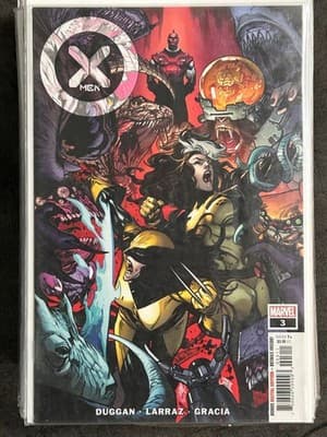 Marvel Comic Book X-Men #3 Duggan Larraz Gracia Rogue Wolverine Bagged Backboard - Image 1