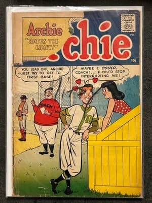 Archie Comic Lot No 96 No 141 Vintage 10c Two Issues Collectible Covers Wear - Thumbnail 2