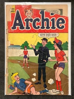 Archie Comic Lot No 96 No 141 Vintage 10c Two Issues Collectible Covers Wear - Thumbnail 3
