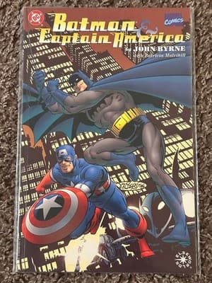 Batman Captain America Comic John Byrne 1996 DC Marvel Elseworlds One-Shot Cover - Image 1