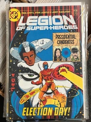 DC Comics Legion of Super-Heroes #10 May 1985 Election Day Comic Bronze Cover - Image 1