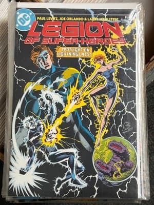 DC Legion of Super-Heroes Comic Spotlight on Lightning Lass Vintage Bagged - Image 1