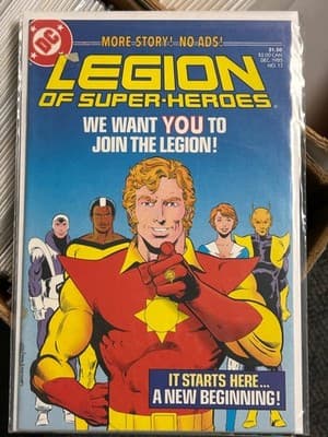 DC Legion of Super-Heroes #17 Dec 1985 WE WANT YOU TO JOIN THE LEGION Comic - Image 1