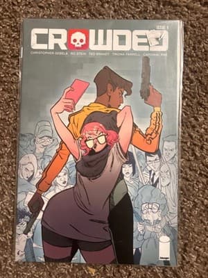 Image Crowded Comic Book Lot Issues 1 2 Christopher Sebela Ro Stein Bagged VG - Thumbnail 2