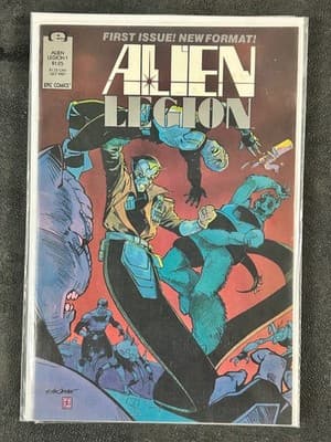 Alien Legion #1 #2 #4 #5 Epic Comics 1987-1988 Lot Bagged Boarded First Issue - Thumbnail 2