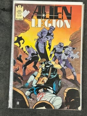 Alien Legion #1 #2 #4 #5 Epic Comics 1987-1988 Lot Bagged Boarded First Issue - Thumbnail 3