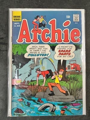 Archie Comic Lot 5 Issues 203 212 231 239 245 Vintage VG Cover Wear Classic - Thumbnail 3