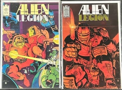 Alien Legion Epic Comics #4 #5 1988 VF Vintage Comics April June Bagged Boards - Image 1