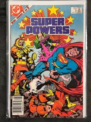 DC Super Powers Comic Book Mini Series 1-5 Complete Set 1984 Jack Kirby Covers - Thumbnail 3