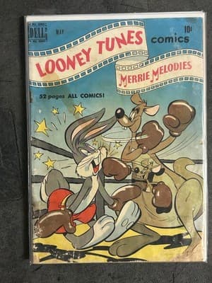 Dell Looney Tunes Comics Lot of 5 Merrie Melodies Vintage Bugs Bunny Porky Pig - Thumbnail 4