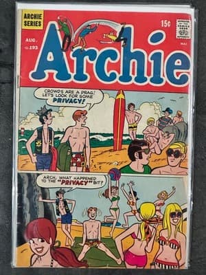 Archie Comics Lot 5 Issues No 191 192 193 194 195 12-15c Vintage Classic - Thumbnail 4