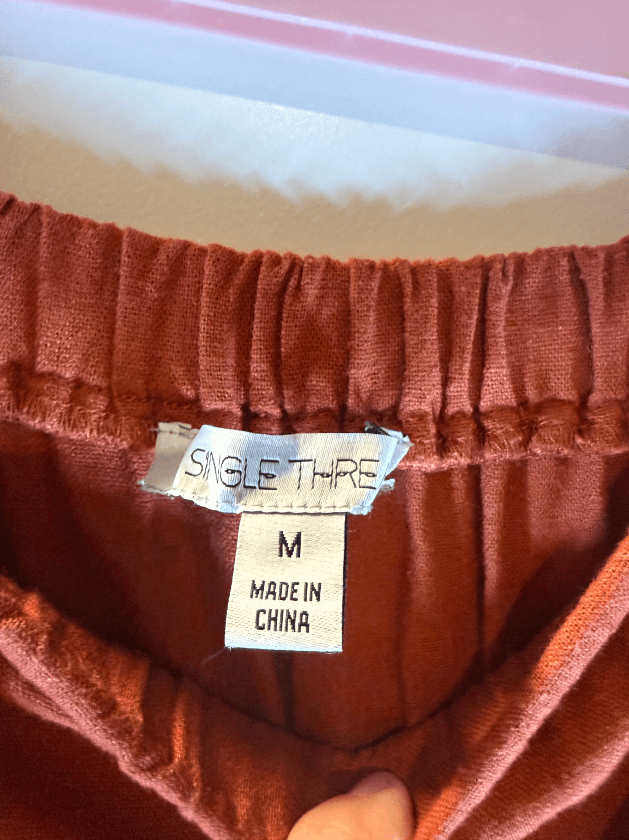 Single Thread Tiered Skirt M Rust - Thumbnail 2