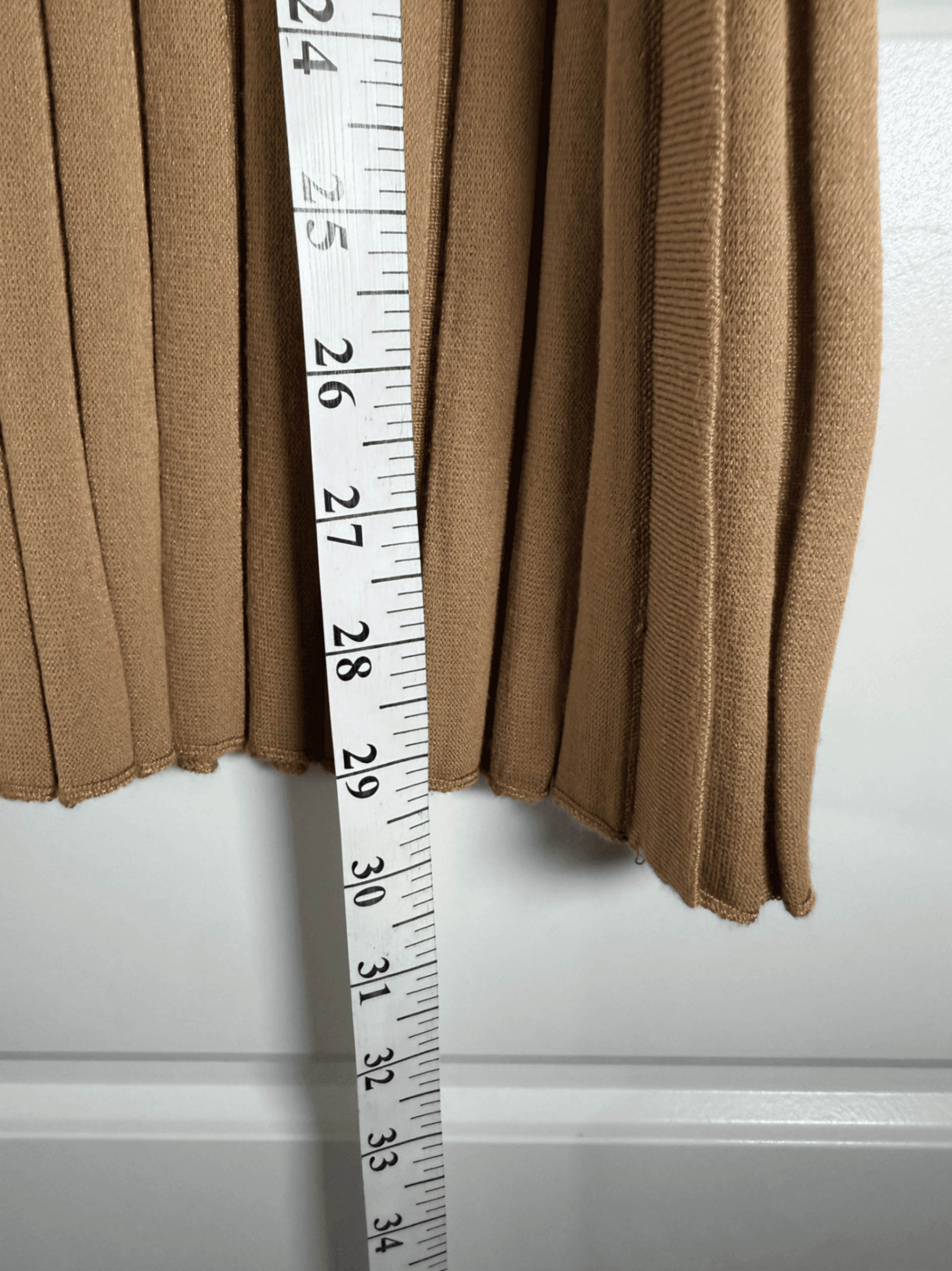 Adrianna Papell Pleated Midi Skirt with Button Detail Size M - Thumbnail 5