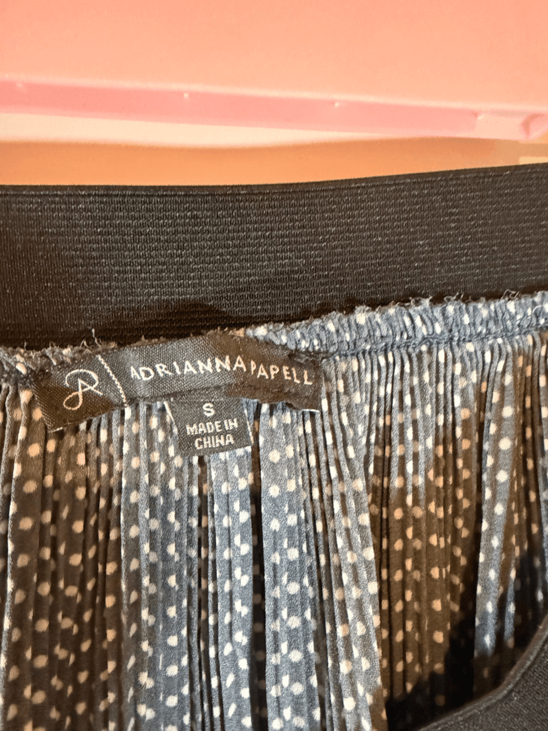 Adrianna Papell Polka Dot Maxi Skirt Size S - Thumbnail 2