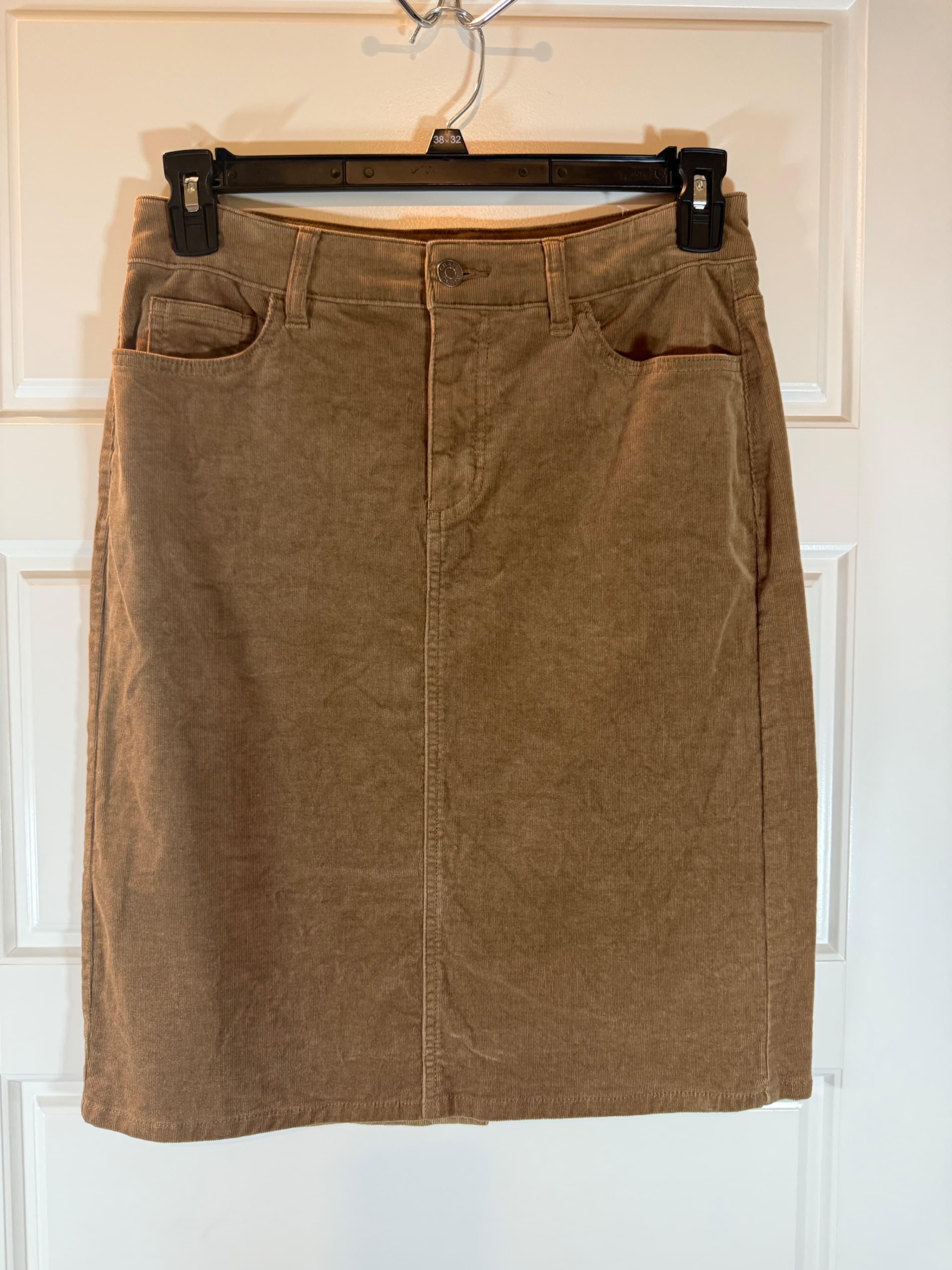 Vintage Chaps Corduroy Skirt Size 8 Brown - Image 1