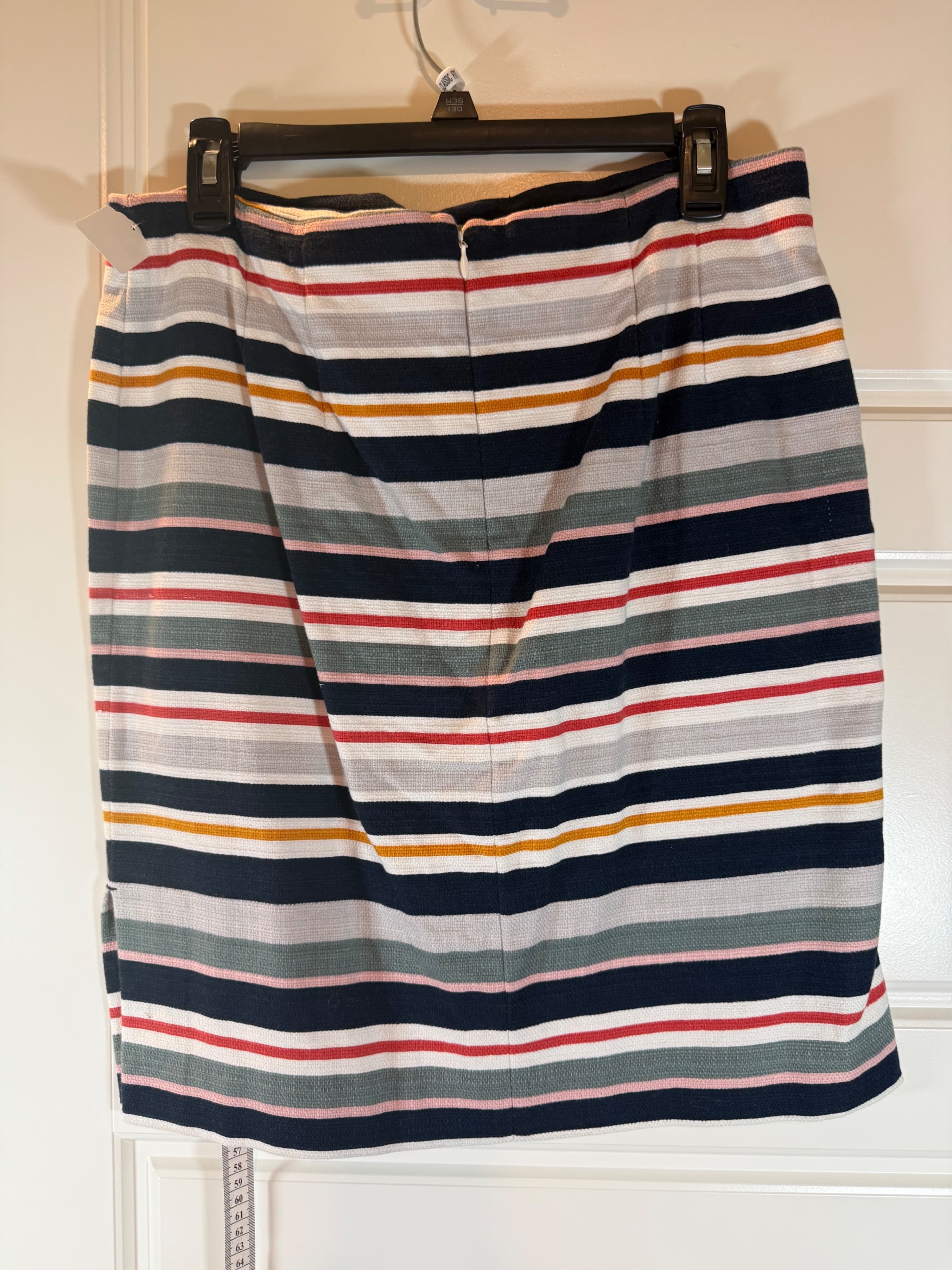 LOFT Outlet Petite Striped Skirt Size 12P - Thumbnail 2