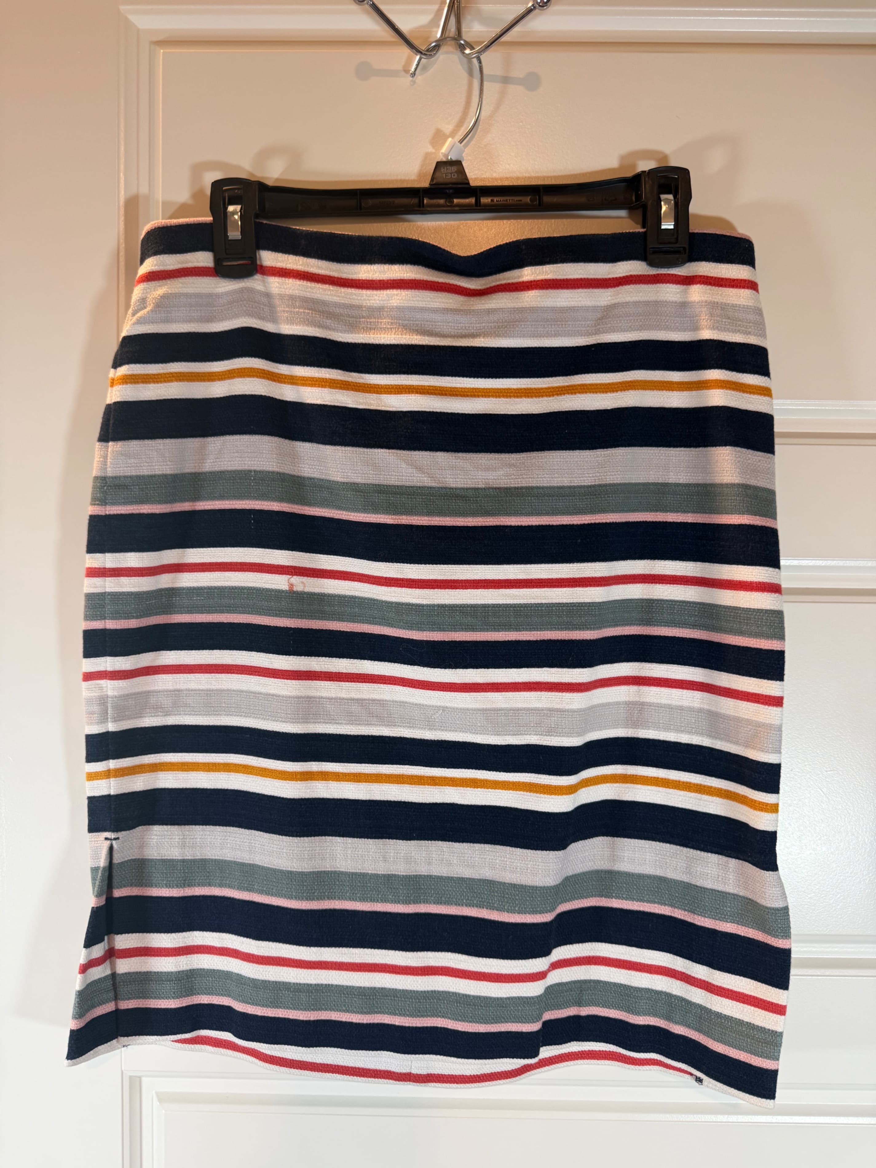 LOFT Outlet Petite Striped Skirt Size 12P - Image 1
