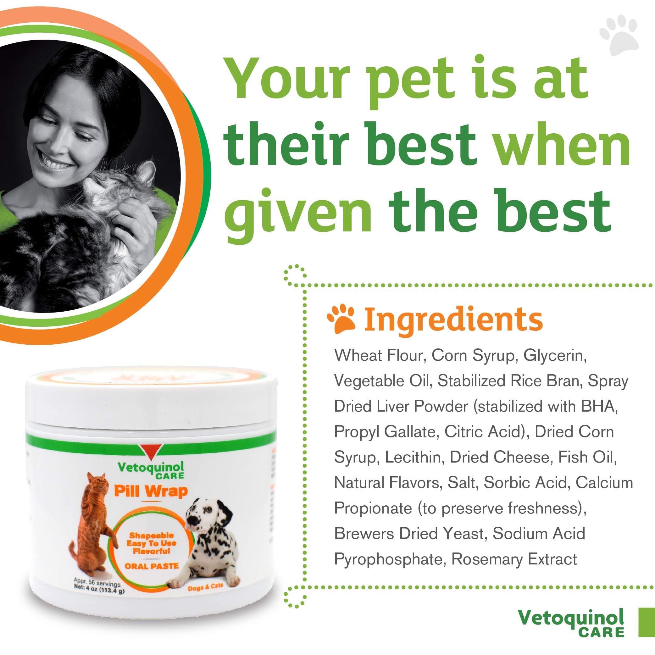 Vetoquinol Pill Wrap Treats for Dogs & Cats – 4oz, 56 servings – Hides Any Size, - Thumbnail 3