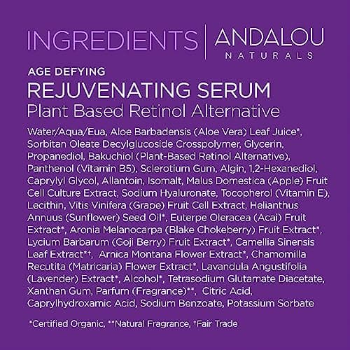 Andalou Naturals Rejuvenating Serum with Plant Based Retinol, 1 Oz - Thumbnail 9