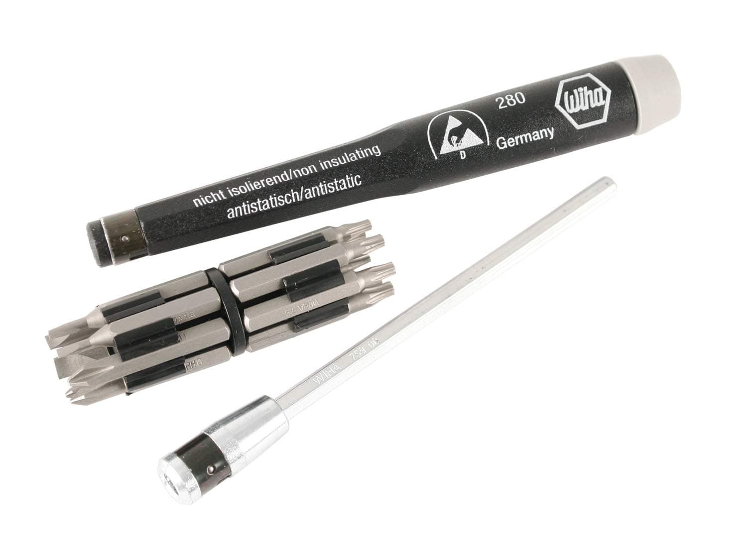 Wiha 75093 16 Piece System 4 ESD Slotted, Phillips and Torx Micro Bit Set - Thumbnail 5