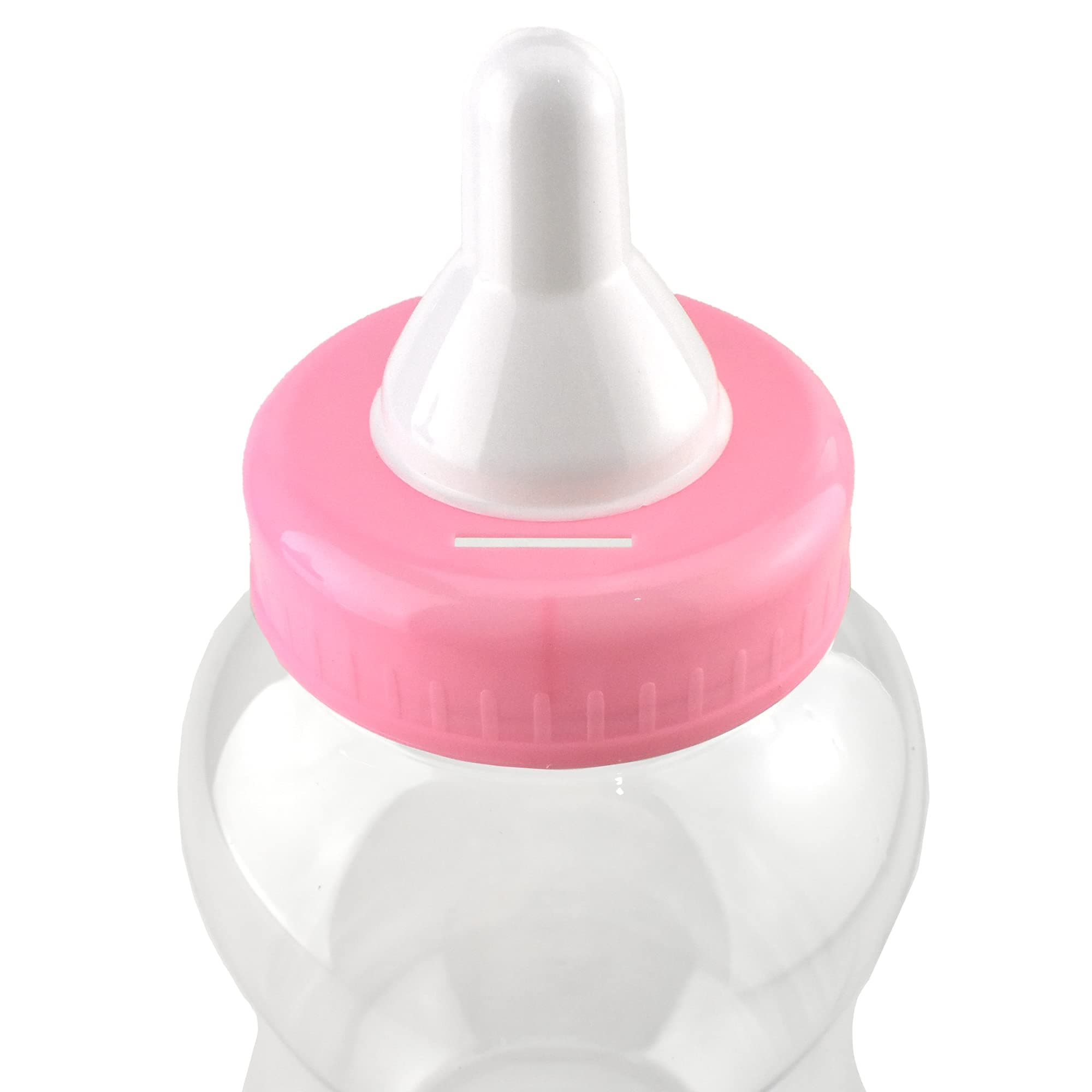 Homeford Jumbo Plastic Baby Milk Bottle Coin Bank, 15-Inch - Light Pink - Thumbnail 2