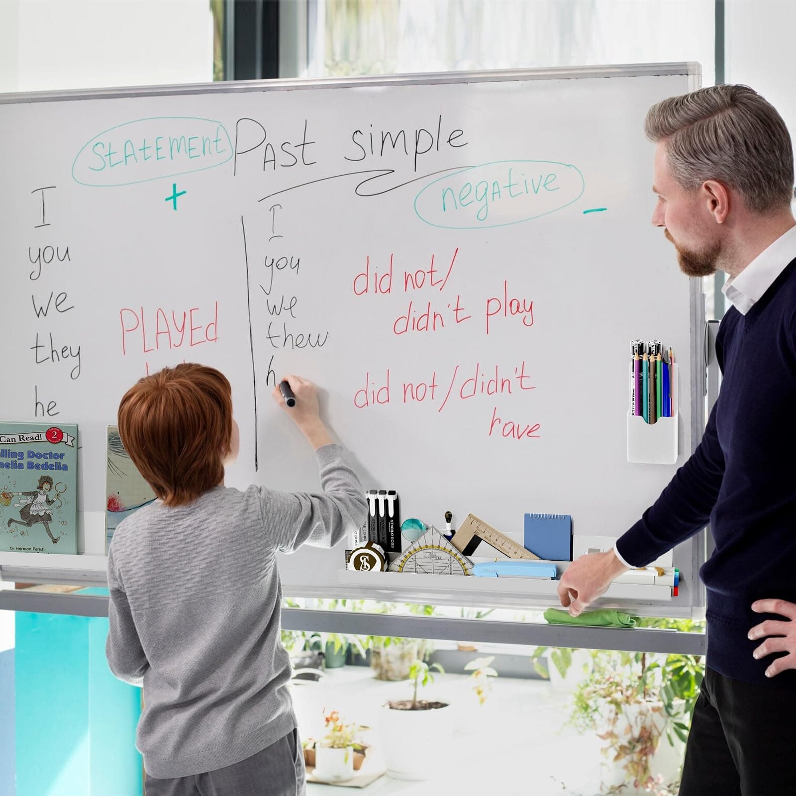 DTUQYX Metal Magnetic Book Shelf: Book Display Shelf 2-Pack Strong Adsorption wi - Thumbnail 8